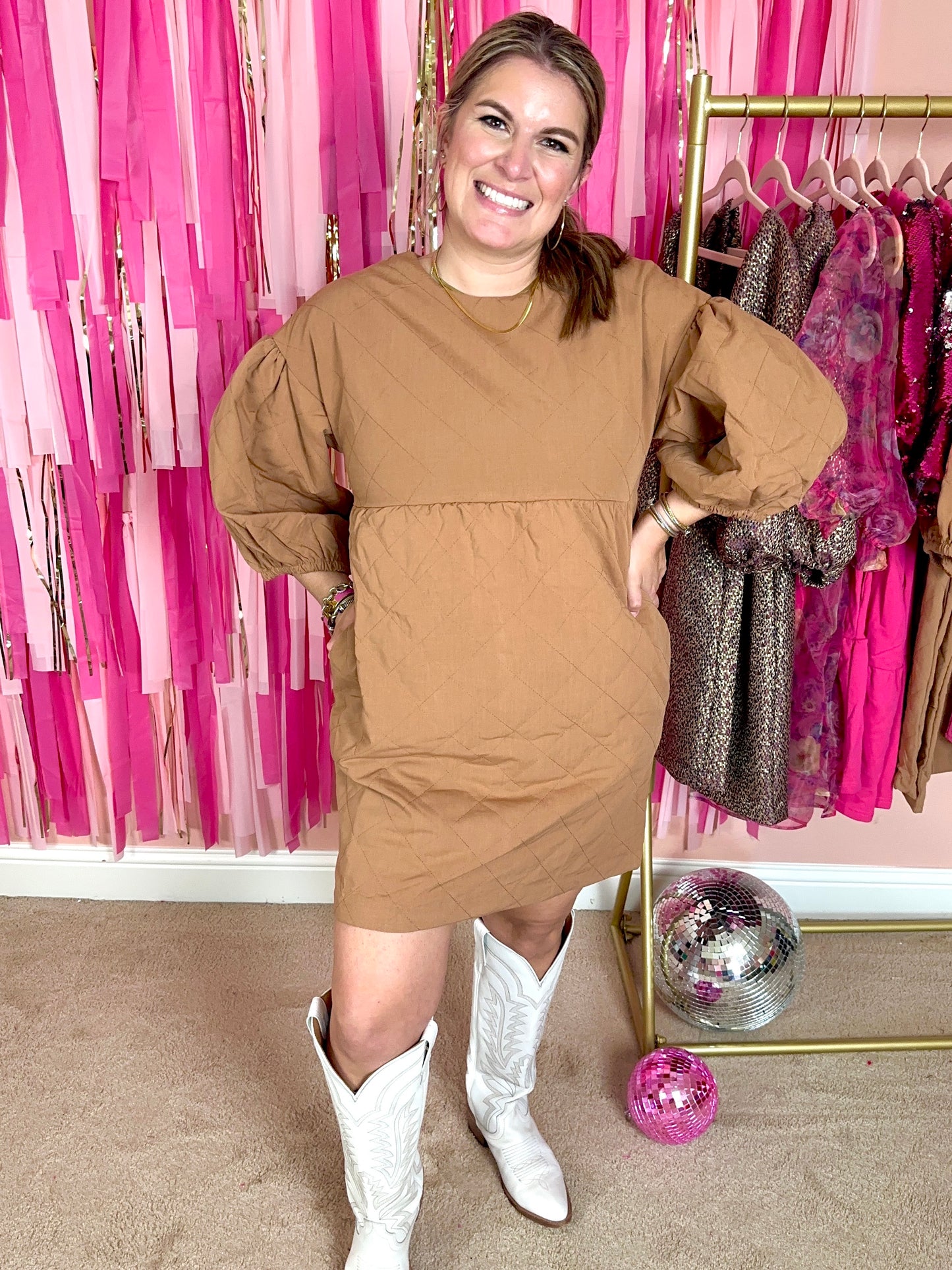Caramel Cozy Dress