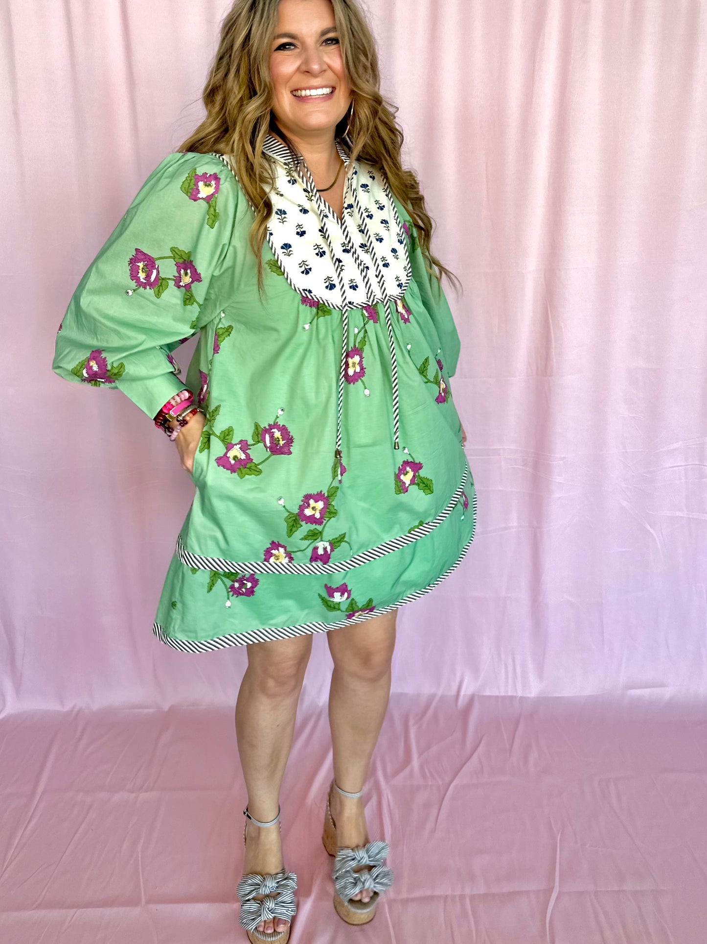 Blair Mixed Print Dress