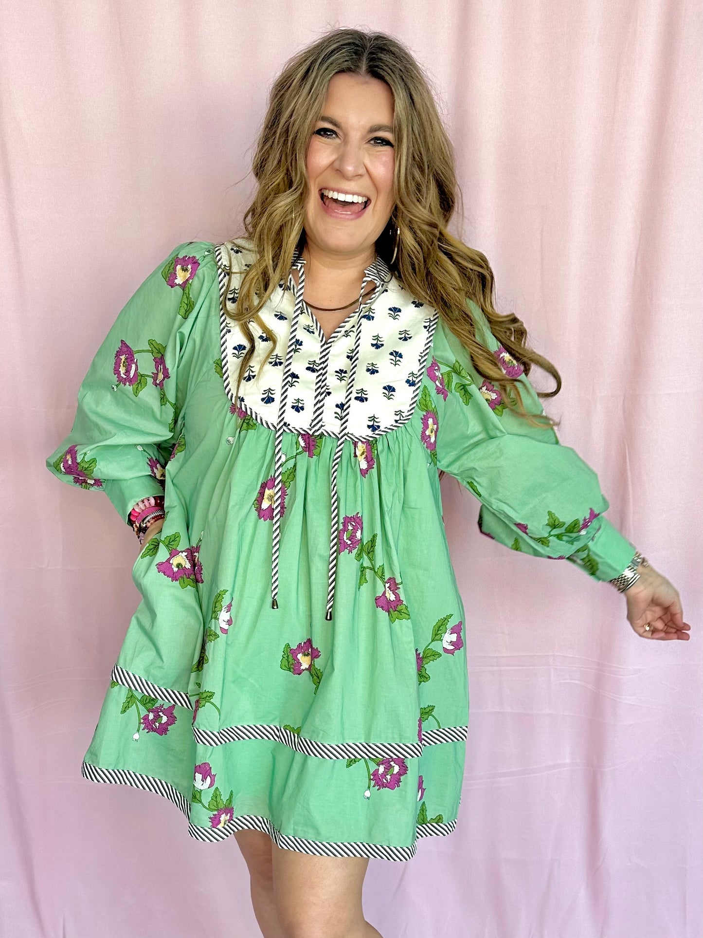 Blair Mixed Print Dress