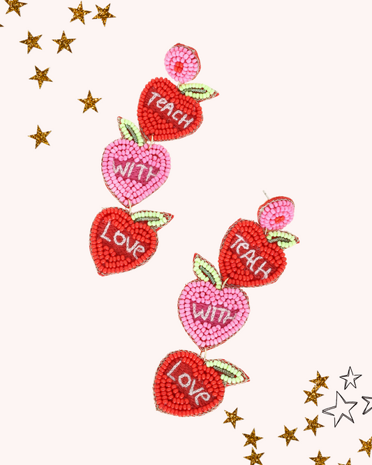 Teach with Love Earrings
