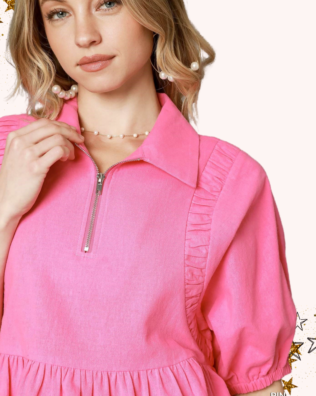 Madilynn Linen Peplum Top