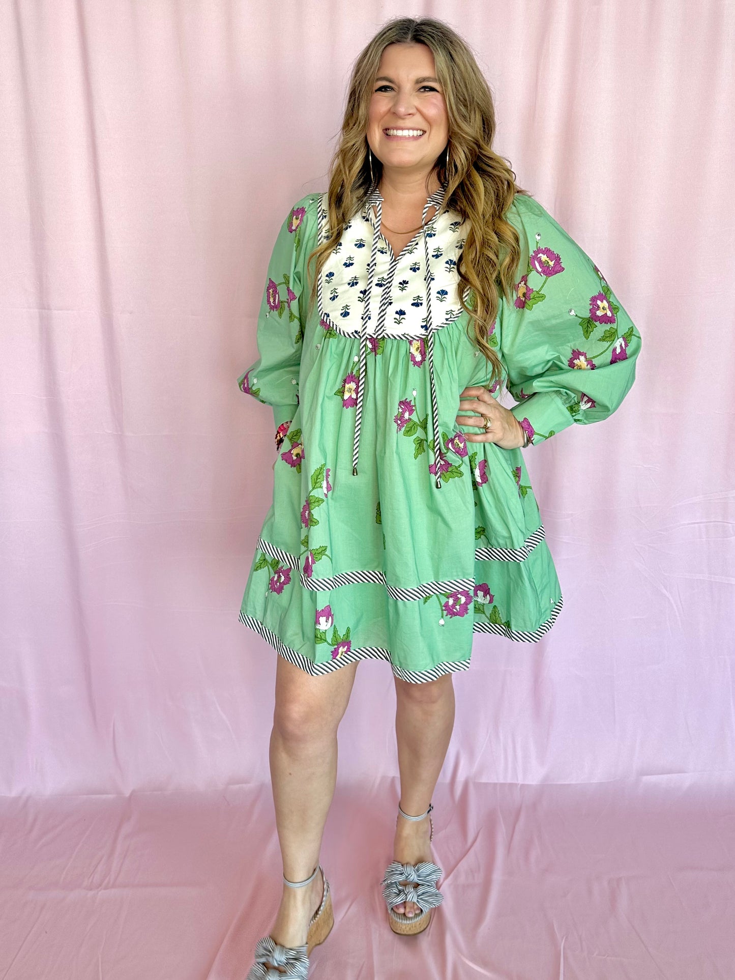 Blair Mixed Print Dress