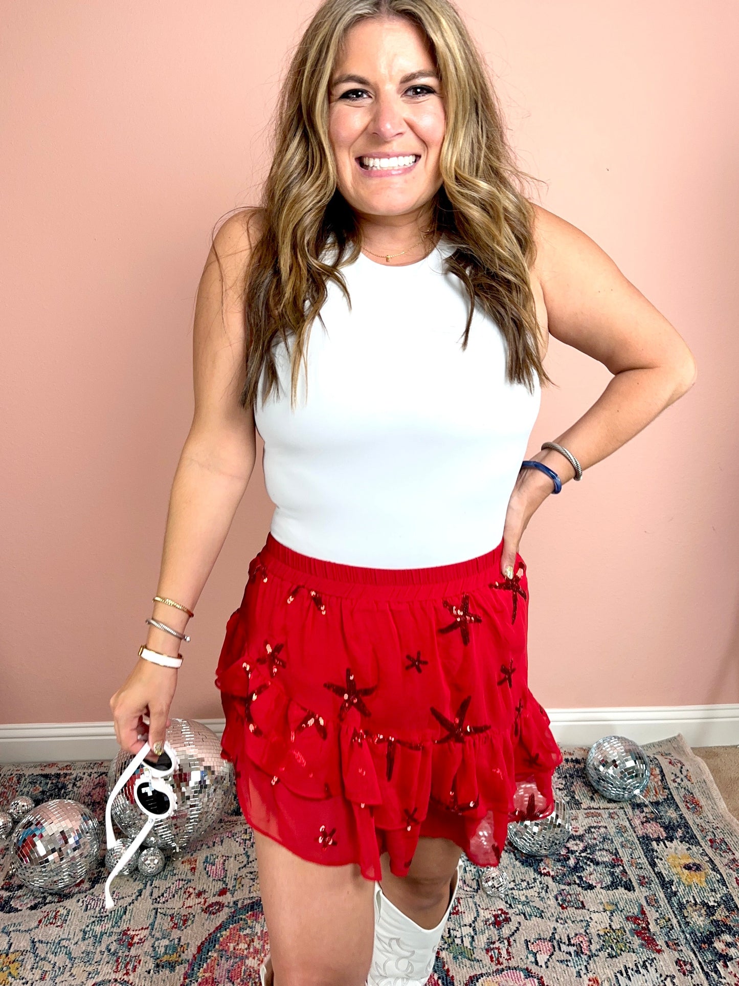 Seeing Stars Sequin Skort