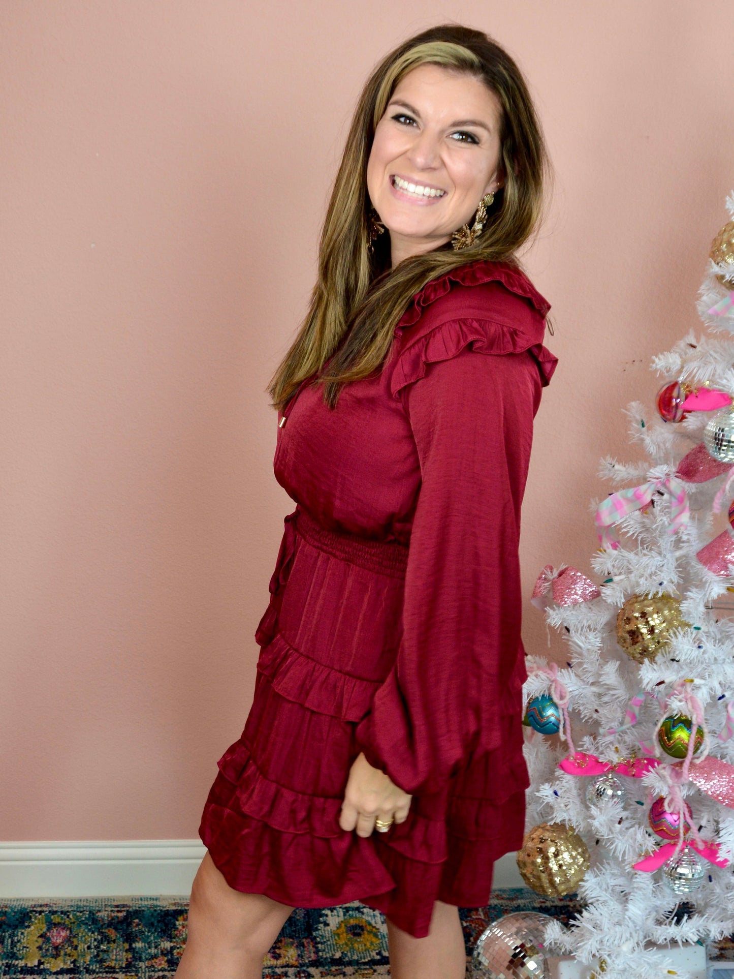Burgundy Beauty Dress