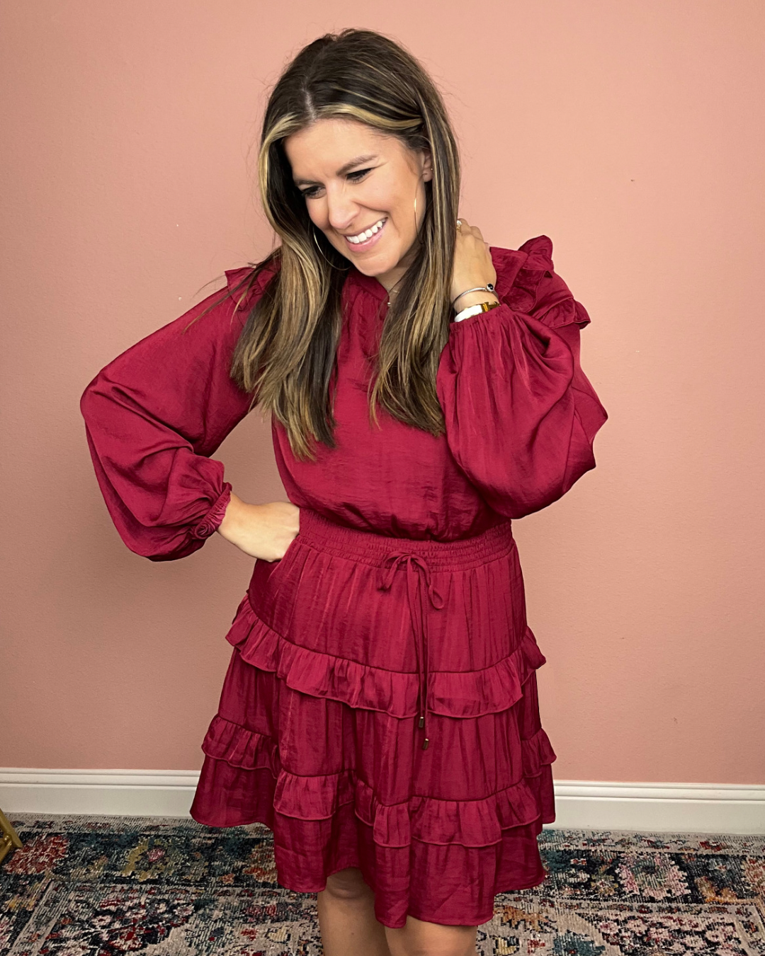 Burgundy Beauty Dress