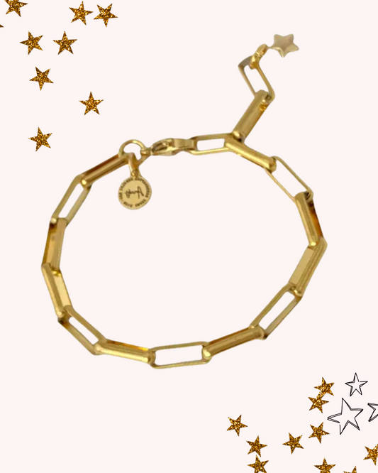 Gold Plated Link Chain Bracelet