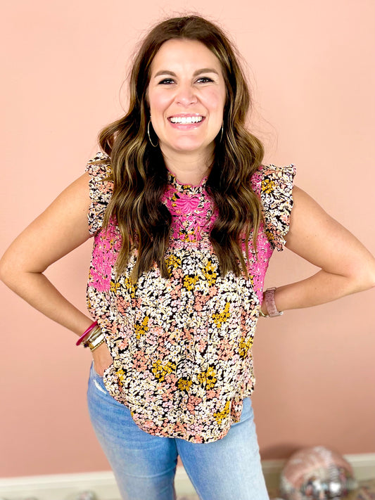 Spring Fling Floral Top
