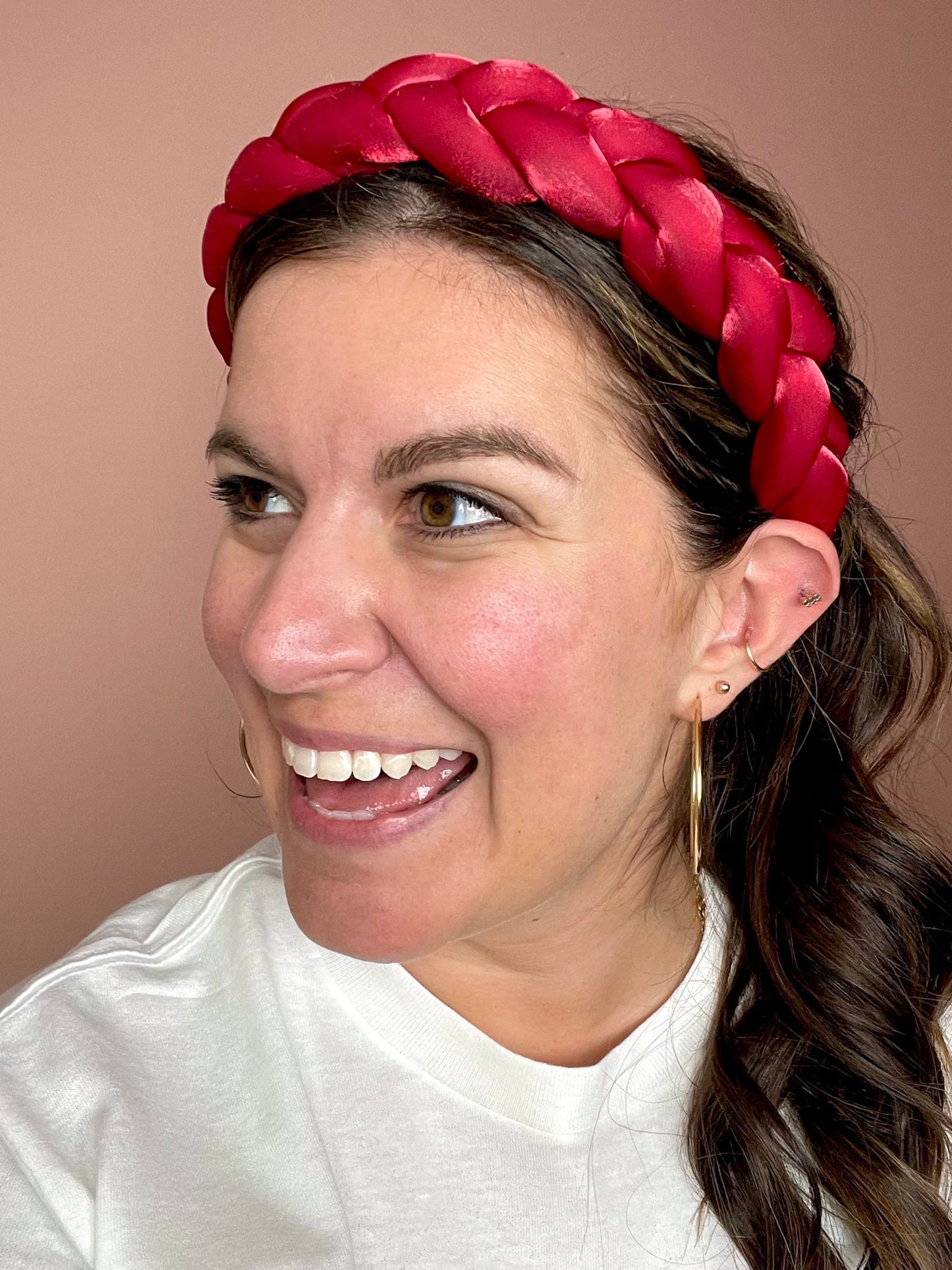 Burgundy Twist Headband